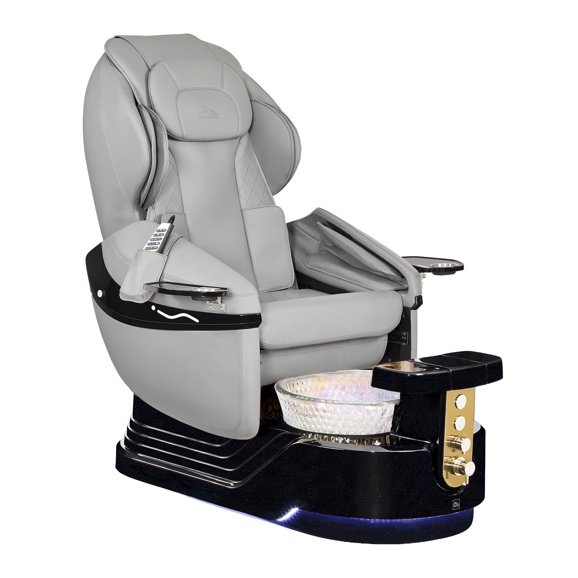 Elora-GrayLeather-BlackBase-HologramBasin-YellowGold